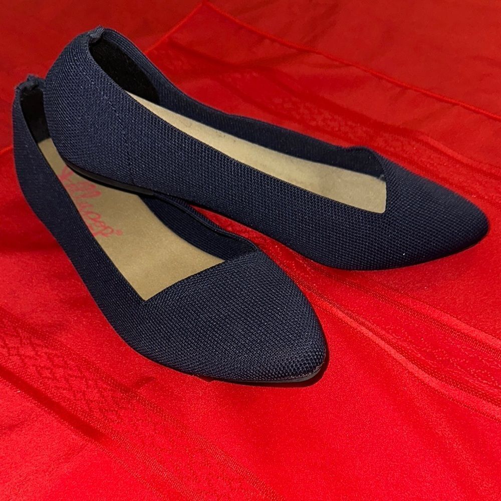 Jellypop Blue Ballet Flats Sleek and Minimalist Size 8